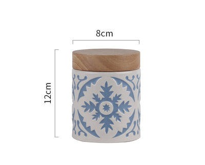 Household Moisture-proof Tea Pot With Wooden Cover