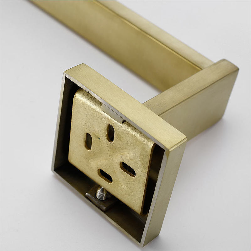 Stainless Steel Wall-Mounted Hooks, Perforated Free Coat Hooks, Golden Coats, Bathroom And Kitchen Multifunctional Hooks