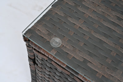 Patio Furniture, Outdoor Furniture, Seasonal PE Wicker Furniture, 5 Set Wicker Furniture With Temper