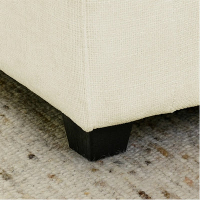 Convertible Sectional Sofa Couch With Ottoman, Cloud Couch 4 Seat L Shaped Sofa With Padded Armrests And Ottoman .Cloud Sofa For Living Room, Apartment And Office, Beige Beige White