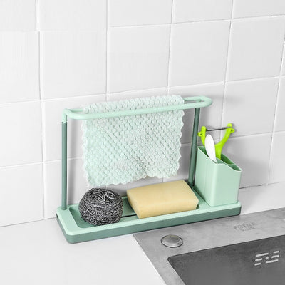 Punch-free Kitchen Countertop Organizer Storage Rack