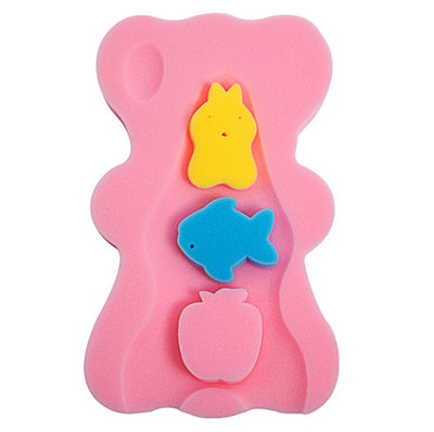 Baby bath sponge mat anti-skid bracket net pocket bath net universal bath newborn bath mat