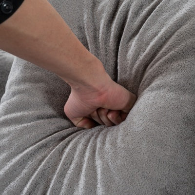 Modular Sectional Sofa With L-Shape Chaise,Cloud Sectional Modern Sleeper Couch With Deep Seat,Sponge Compression Sofas No Assembly Required   Grey-Corduroy Fabric