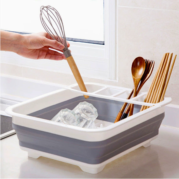 Folding Kitchen Dish Drainer Drying Rack Tableware Plate Holder Dinnerware Shelf Storage Organizer Kitchen Accessories