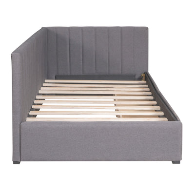 Upholstered Sofa Bed With 2 Storage Drawers