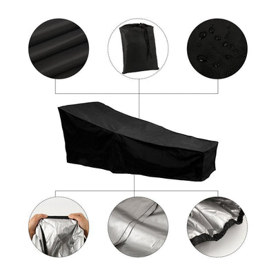 Outdoor Sun Waterproof Recliner Cover Garden Furniture Dustproof Cover