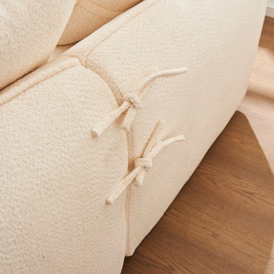 VIDEO Provided Sofa Deep Seat Sofa 3 Seater For Living Room Oversized Comfy Sofa L-Shape Sofa Couch With Chaise Home Furniture Sleeper Sectional Sofa For Apartment, Office Left Hand Facing