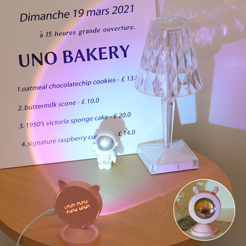 Sunset Projection Lamp Rainbow Colorful RGB Sunset Atmosphere Mini