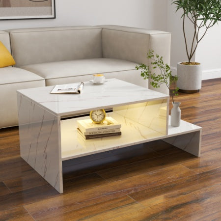 Coffee Table With Unique Architectural Shape