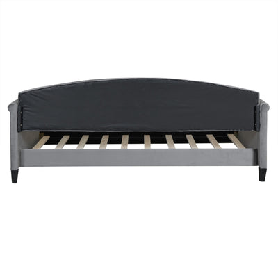 Modern Luxury Tufted Button Daybed,Twin,Gray Expected Arrival Time 12.28