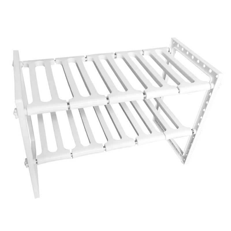 Extendible Kitchen Rack Under Sink Storage Rack Shelf Cooker Pot Pan Holder Cabinet Organizer