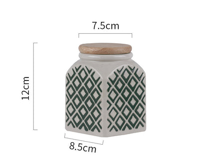 Household Moisture-proof Tea Pot With Wooden Cover