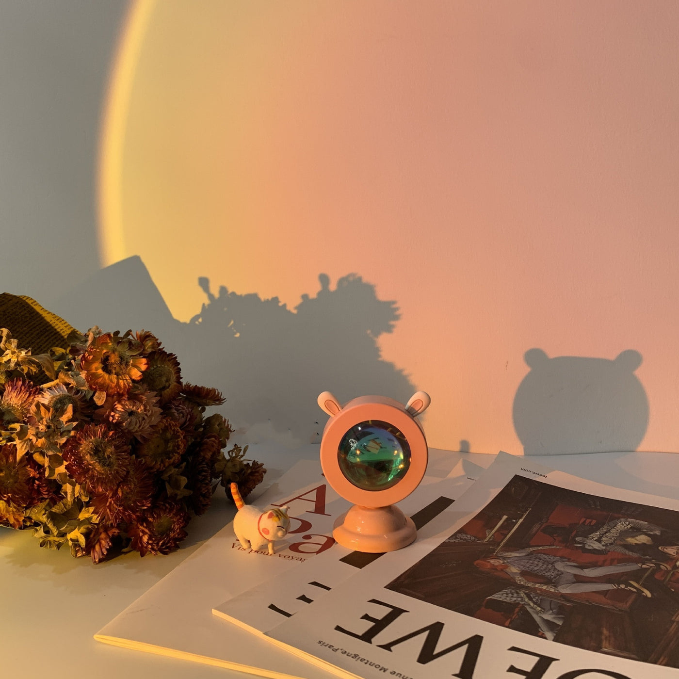 Sunset Projection Lamp Rainbow Colorful RGB Sunset Atmosphere Mini